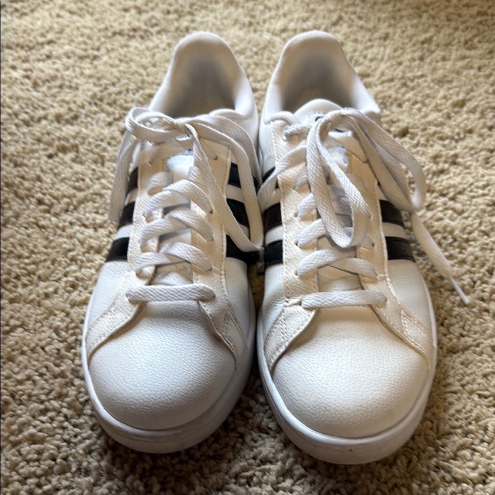Adidas White and Black Classic Sneakers